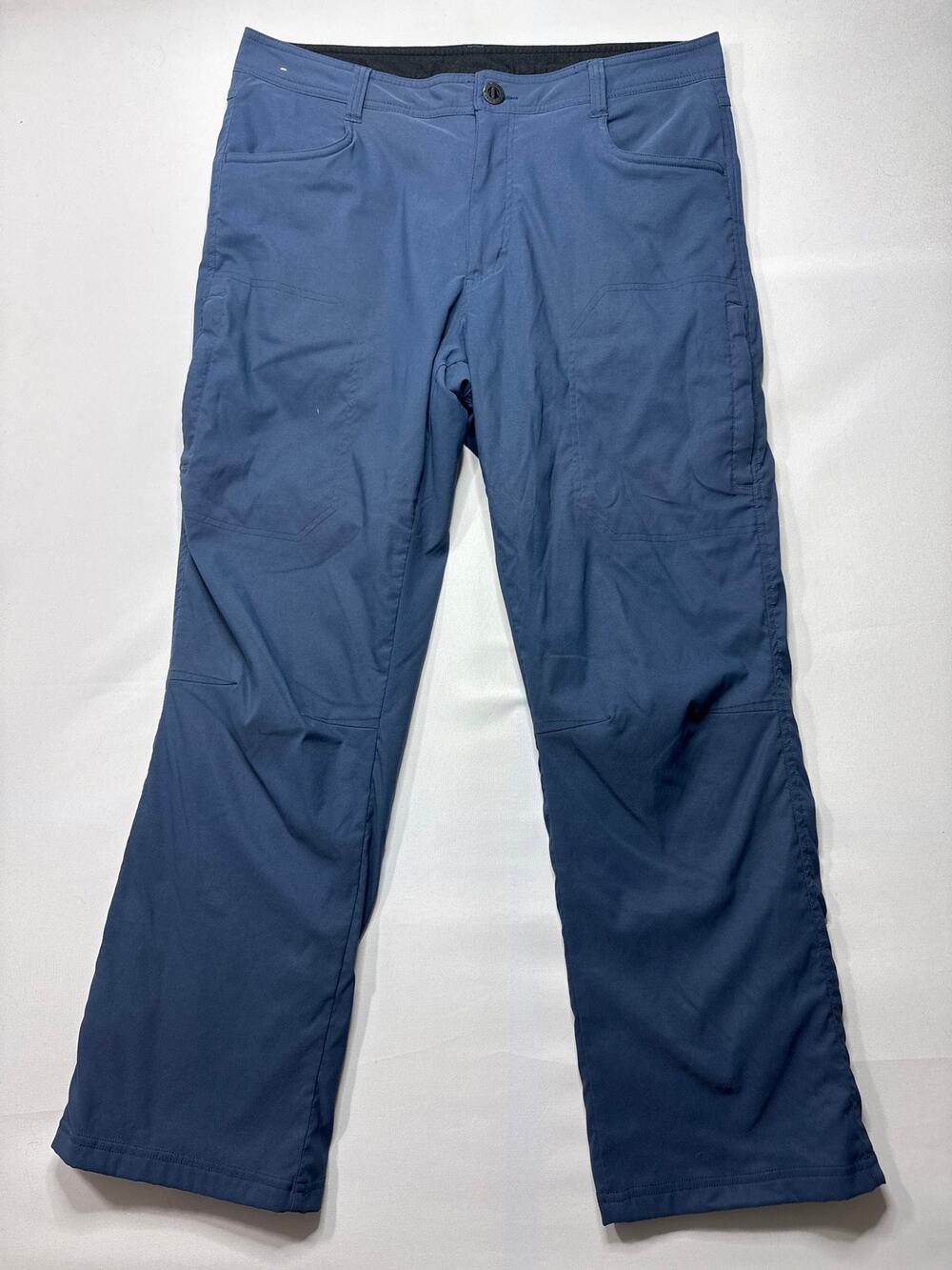 Orvis Men's Fleece Lined Stretch Navy Blue Tech Pants - Size 36x29 (36x28.5)